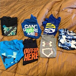 Under Armour Kids Tees - Black, Blue, Gray, Orange